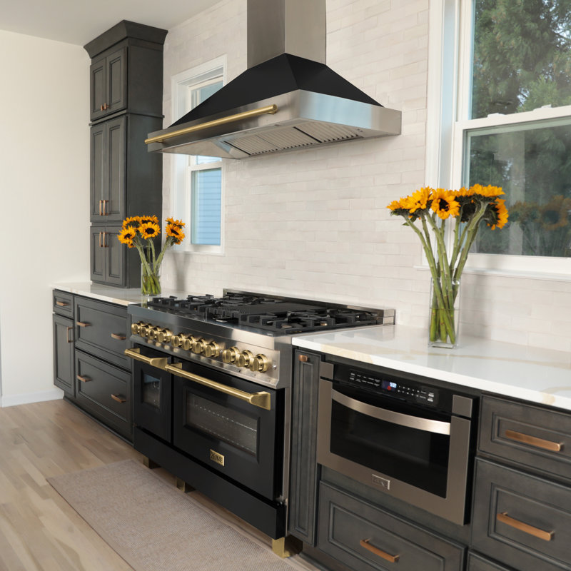 ZLINE Autograph 36" Legacy Dual Fuel Range w/ 6 Burners, Champagne Bronze