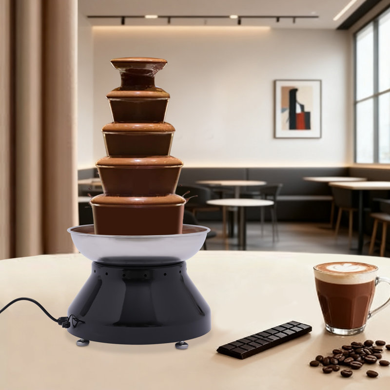 Fontaine à chocolat 5 niveaux à 7 niveaux, Noir / argent