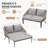 Outdoor Double Chaise Lounge Chair-486193635