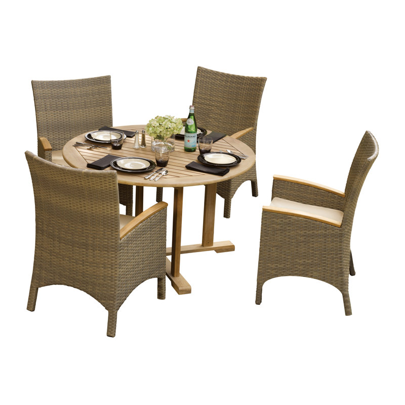 Table de salle à manger Oxford, Naturel, L 47,25 po x l 47,25 po