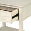 Table de chevet 1 tiroir avec tablette - Finition chêne vieilli brossé au fil métallique, conception classique, pieds en bois-2049094021