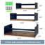 Jacinta 3 Piece U-Shaped Accent Shelf
