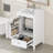 20" bathroom vanity with ceramic sink