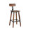 Tabouret de bar Elmwood au fini noyer