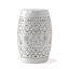 Table d'appoint en forme de tonneau en dentelle et dentelle-708542677