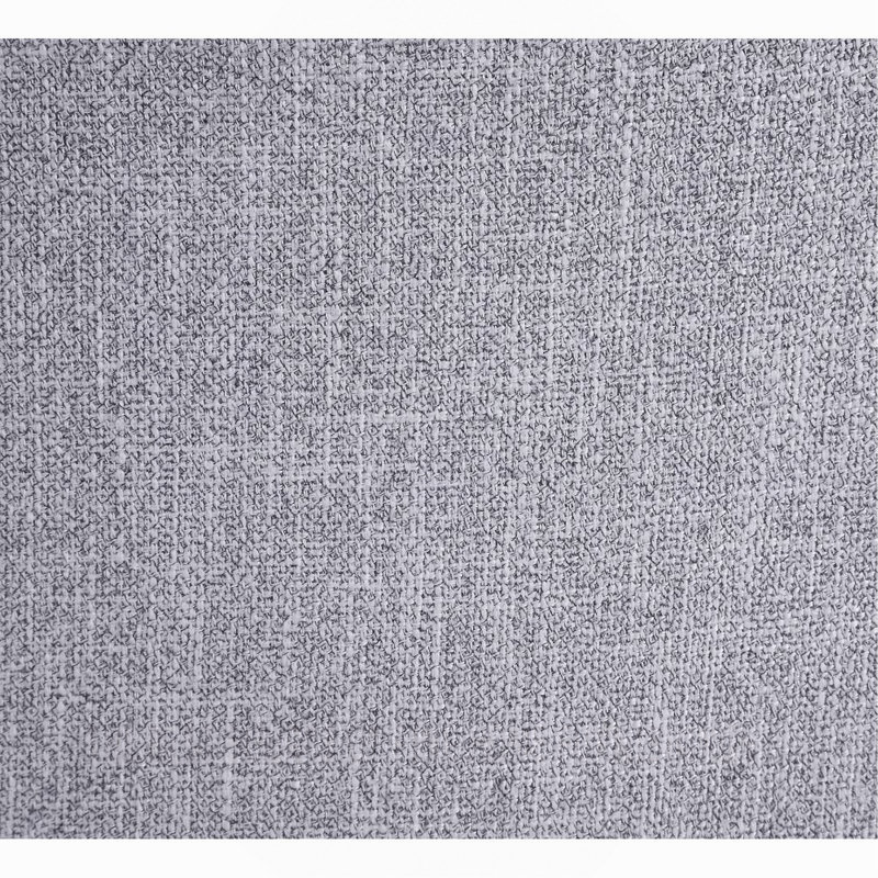 Ensemble de 2 chaises d'appoint rembourrées en lin gris, finition chêne gris