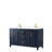 Daria 60'' Double Bathroom Vanity with Carrara Marble Top-97964209-97964212