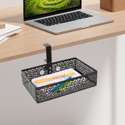 360° Rotatable Under Desk Storage Organizer
