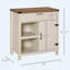 Buffet Farmhouse avec porte de grange et armoire de cuisine rustique