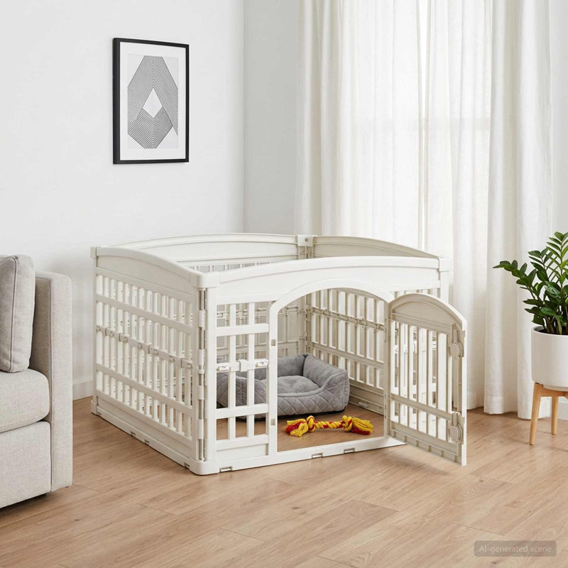 Dog Playpen, 56cm H x 88cm W x 88cm D