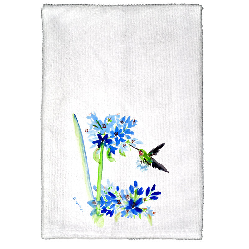 Chiffons hummingbird et fleur
