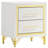 Chesney White 2-Drawer Nightstand Bedside Table