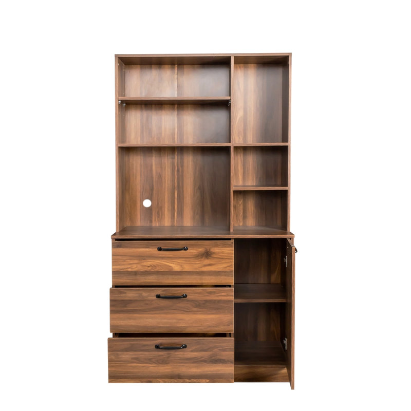 Grande armoire de rangement pour garde-manger, Brun