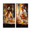 Cubain Cofee Amber préparation - ensemble de 2 impressions sur toile café-102569970-102569971