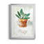 Sauge en pot - peinture sur toile encadrée-235131668-235131689