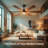 6-blade Modern Solid Wood Ceiling Fan With Light And Remote, High Cfm Large Airflow Ceiling Fan, Quiet Reversible Dc Motor, Indoor Outdoor Fan For Porch Gazebo Living Room Kitchen Garage-1099215065-1099215068-1087993831