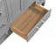 Meuble-lavabo autoportant avec cadre double en bois massif 84 po