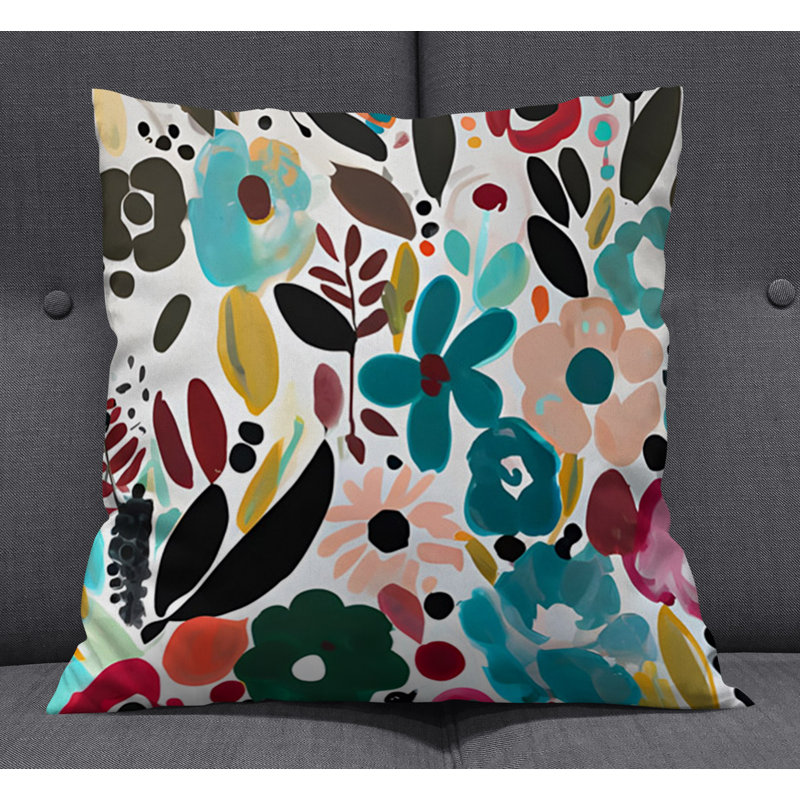Coussin décoratif, Housse de coussin seulement - sans coussin, H 16 po x l 16 po