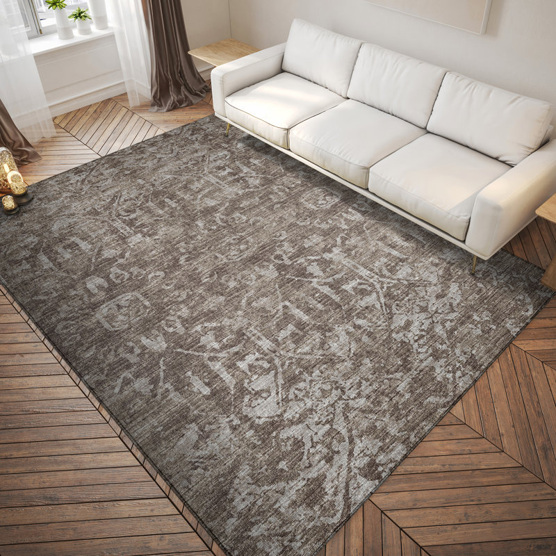 Fenwick Washable Oriental Indoor / Outdoor Rug, Rectangle 8' x 10'