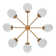 Bova 8 - Light Dimmable Sputnik Modern Linear Chandelier