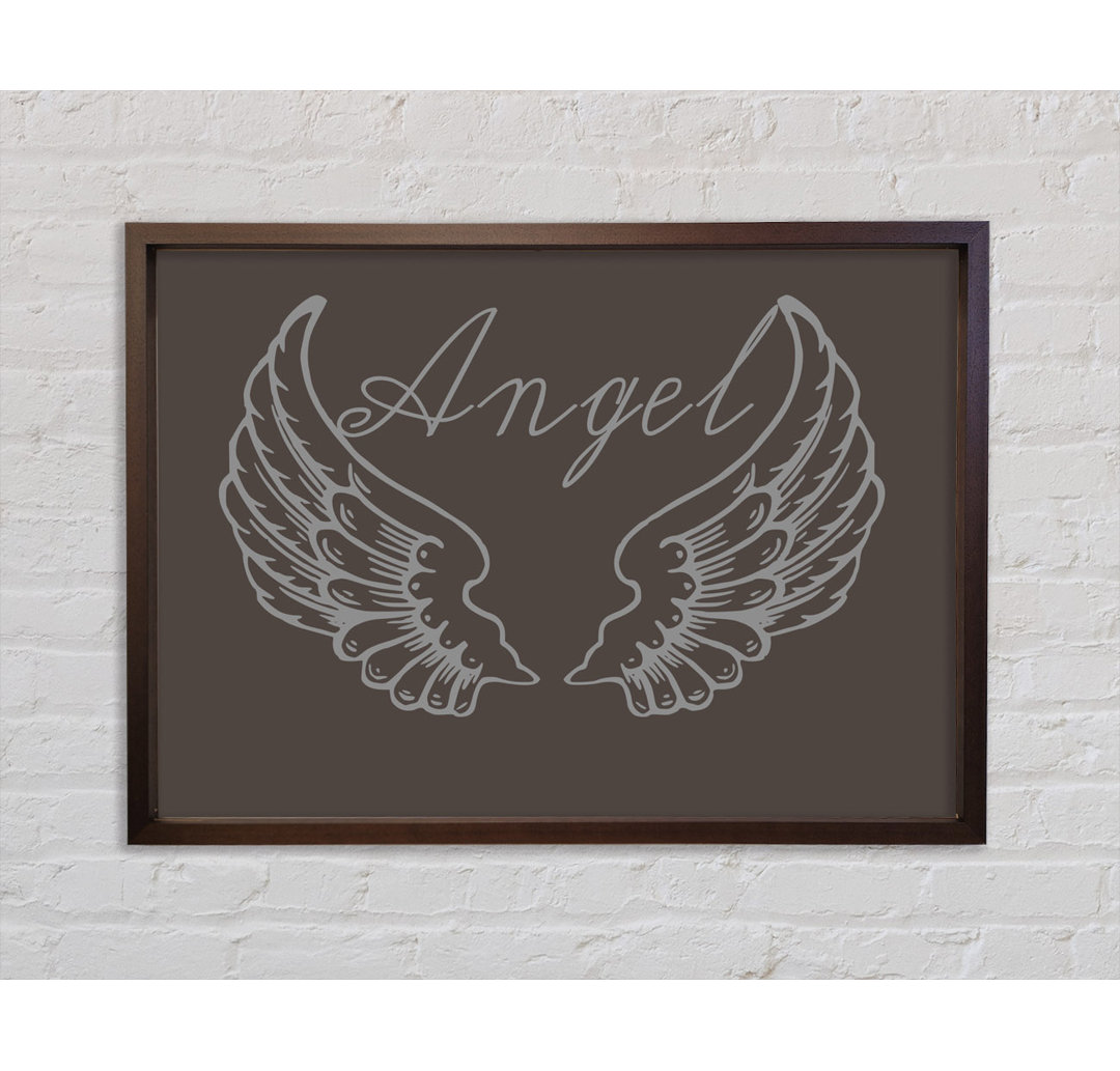 Angel Wings 4 Chocolate - Einzelne Bilderrahmen Kunstdrucke auf Leinwand