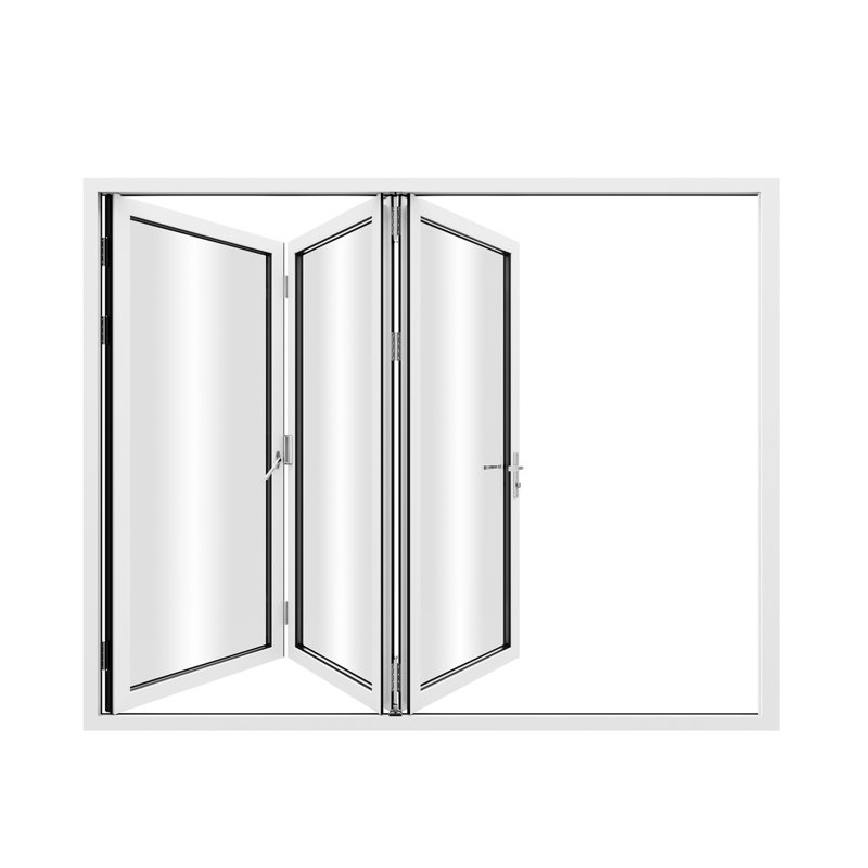 KaMic VersaFold 108" Wide 3-Panel Aluminum Bi-Fold Patio Door with Low-E Argon Glass – Left-or-Right Outswing, 108" W x 80" H