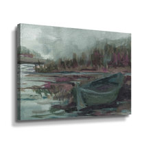Old Fishing Boat - Boats Canvas Wall Art Print 4 Piece Set Longshore Tides