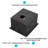 Gunmetal Black Kitchen Sink - 15"X 17"X 10" Undermount Singel Bowl Kitchen Basin 16 Gauge Stainless Steel With 10 Inch Deep
