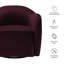 Fauteuil pivotant en velours Compose Performance