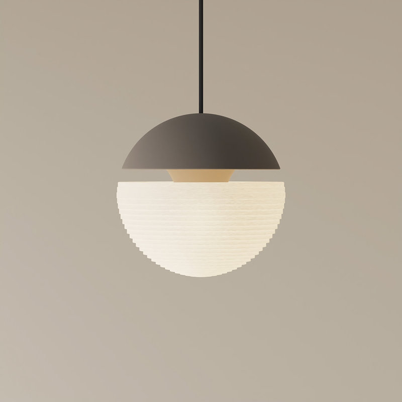 Cora Pendant Light, Smoke, Black