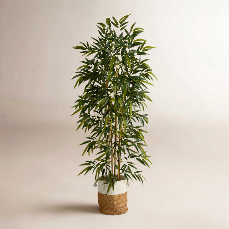 Bambou artificiel 75 po en pot