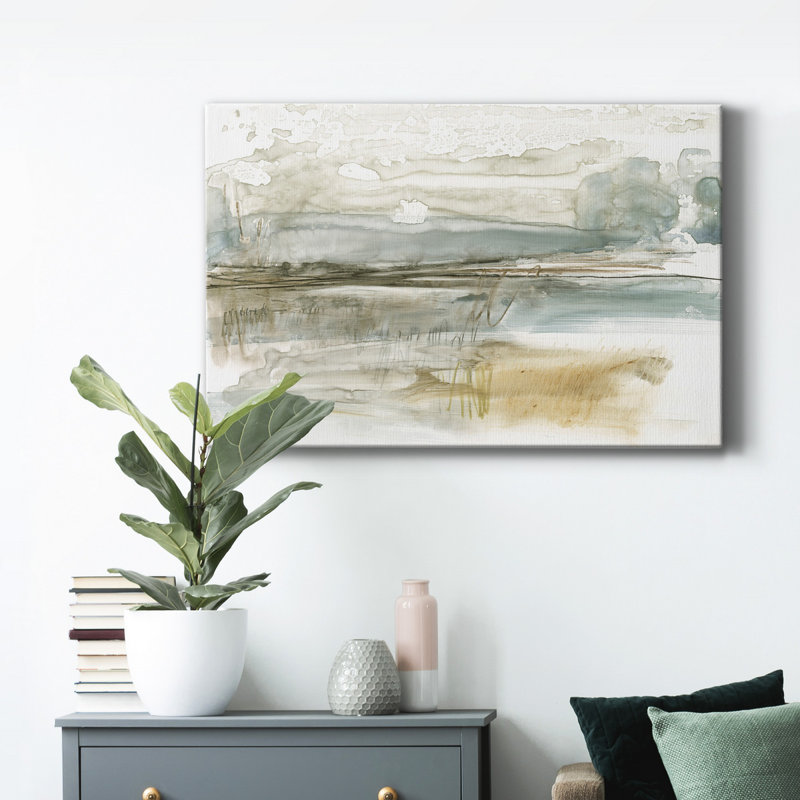 Stark Neutral Landscape I - Impression sur toile tendue, H 12 po x l 8 po x P 1 po