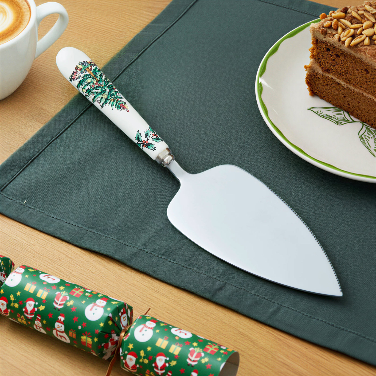 Spode Christmas Tree Cake Knife/Server