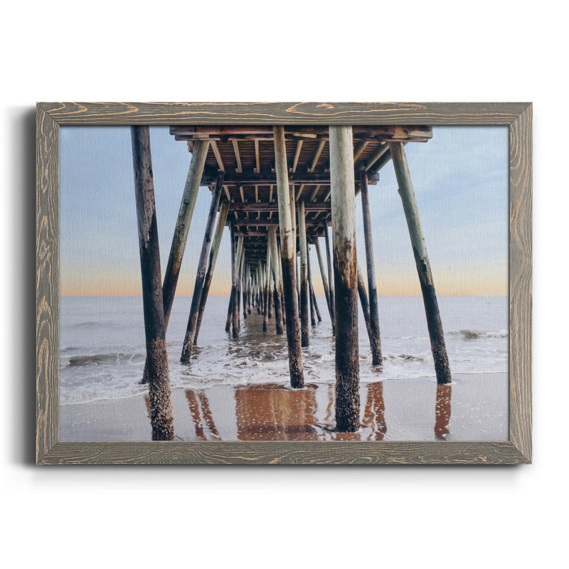 " Under The Pier ", Grey, 20" H x 24" W x 1" D