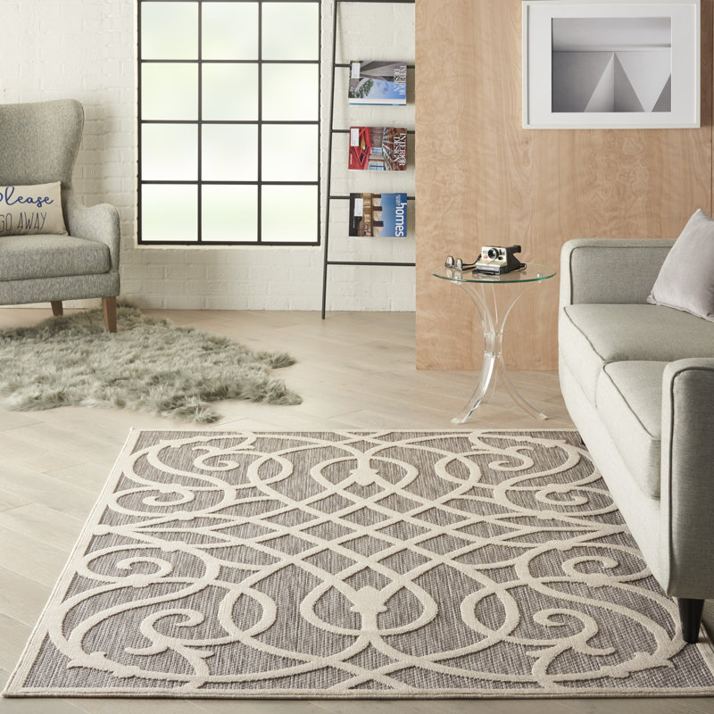 Tapis gris Therese, Rectangle 6 pi x 9 pi
