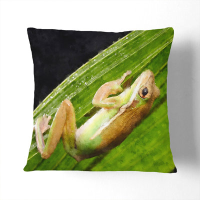 Frog Vol.1 Painting Square Throw Cushion