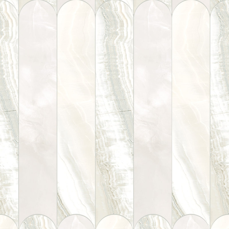Selena onyx taillé en onyx 4X24 Selena, Blanc