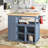 Haysi Solid Wood Top Kitchen Cart-54108875