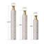 Vases de plancher grands vases dorés décoratifs hauts 32/28/24 pouces, ensemble de 3 vases rétro vintage représentant des brindilles de fleurs séchées dans un salon
