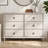 Aleana 46.2" W Solid Wood Tapered Legs 6-Drawer Double Dresser-1199378573