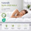 Surmatelas en mousse viscoélastique double couche 4 "avec viscose dérivé du bambou 2" mousse viscoélastique gélifiée rafraîchissante 2 "pour soulager les maux de dos-131532502