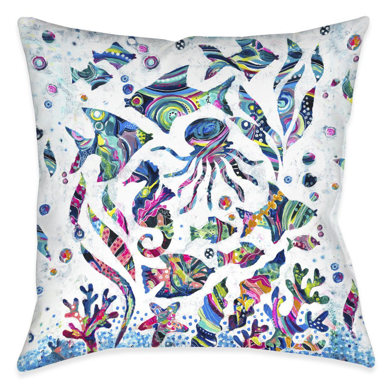Coussin d'intérieur coloré Coastal