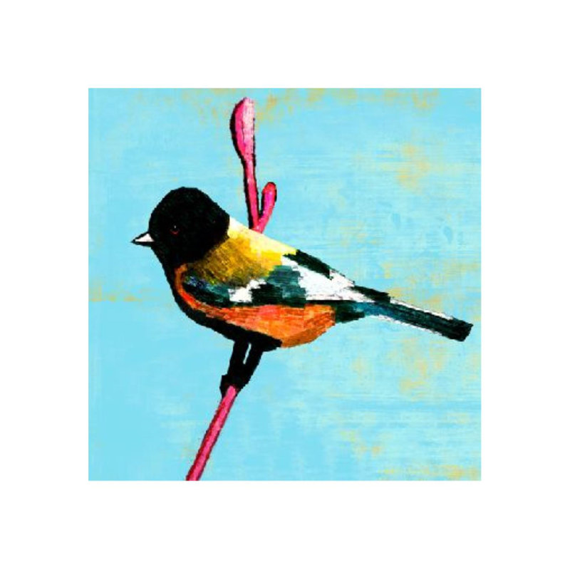 «Nid de Plume I» par Chelsea Art Studio - impression, H 24 po x l 24 po x P 1,5 po, Image au pinceau gel