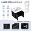 Meuble-lavabo mural 24 po avec lavabo et support de rangement, lavabo à rebord épais en résine gauche, ensemble KD-126528683