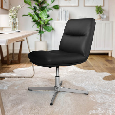 Commercial Mid-Back Padded Upholstered Swivel Office Chair