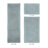 Merkel 100% Cotton 2370 GSM Tufted Reversible 3-Piece Bath Rug Set – Ultra Soft, Highly Absorbent, Machine Washable, OEKO-TEX Certified, Ideal for Shower, Bathtub & Vanity, Blue-769699300-769900328