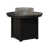 Plateau martelé noir avec base noire sélectionné