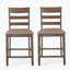 Ensemble de 2 tabourets de comptoir en bois rembourrés Farmhouse