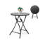 Nefeteria Round Metal Folding Outdoor Bistro Table , 59cm cm W 59cm cm D