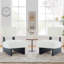 Ensemble de 2 chaises de salon rembourrées en polyester Comfy-767048441-767048417